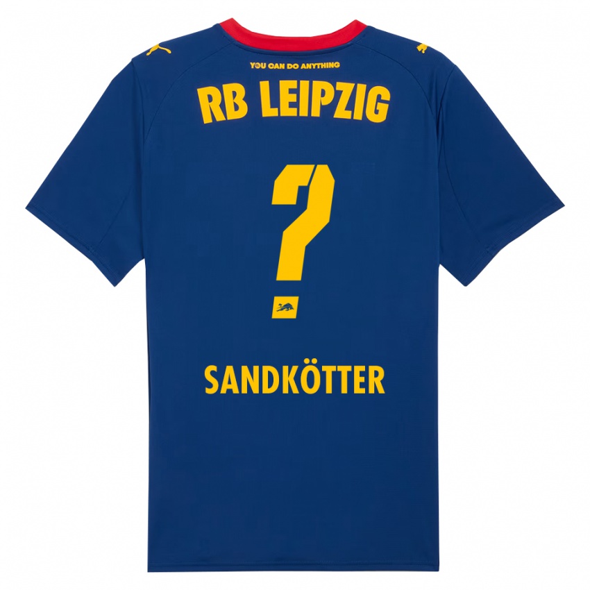 גברים Constantin Sandkötter #0 נייבי אדום הרחק ג'רזי 2025/26 חולצה קצרה