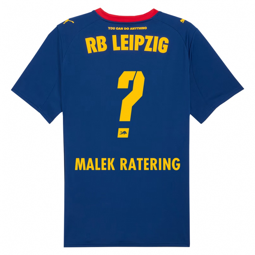גברים Jakob Malek Ratering #0 נייבי אדום הרחק ג'רזי 2025/26 חולצה קצרה