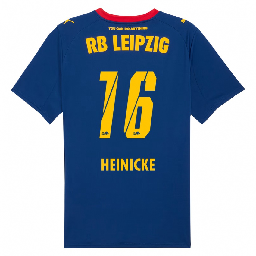 גברים Niklas Heinicke #16 נייבי אדום הרחק ג'רזי 2025/26 חולצה קצרה