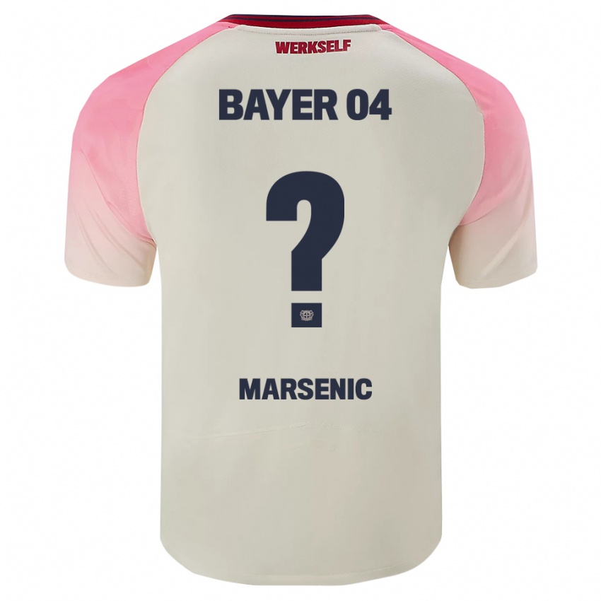 גברים Matija Marsenic #0 ורוד אוף וויט הרחק ג'רזי 2025/26 חולצה קצרה