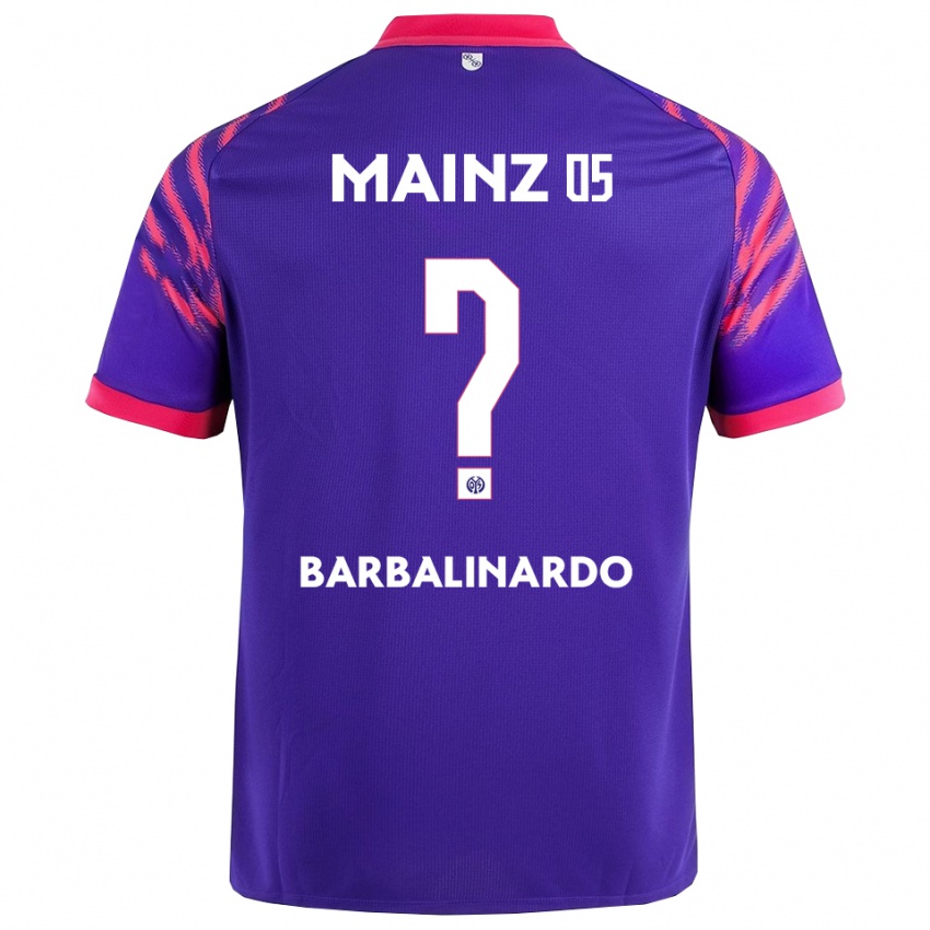 גברים Jordan Barbalinardo #0 נייבי ורוד הרחק ג'רזי 2025/26 חולצה קצרה