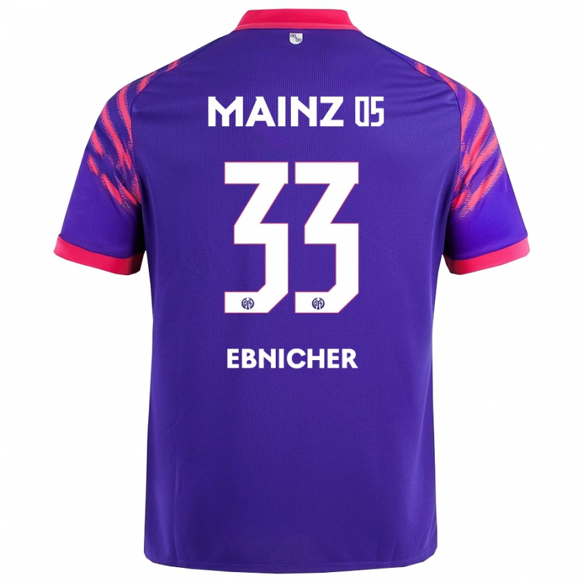 גברים Sabine Ebnicher #33 נייבי ורוד הרחק ג'רזי 2025/26 חולצה קצרה