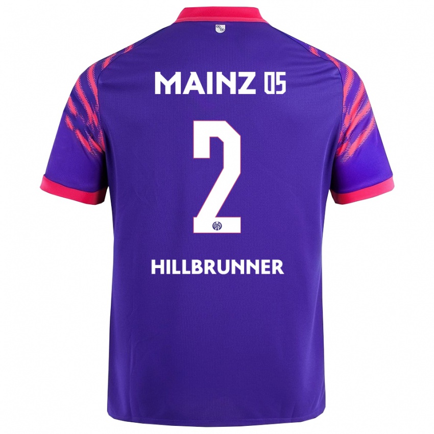 גברים Fynn Hillbrunner #2 נייבי ורוד הרחק ג'רזי 2025/26 חולצה קצרה