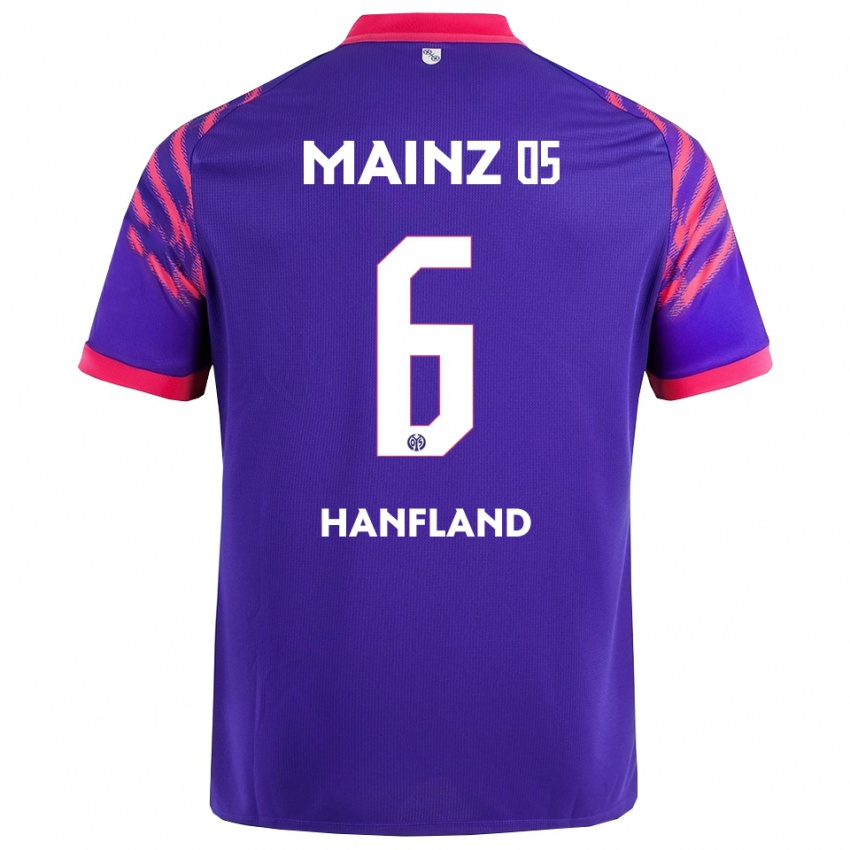 גברים Paul Hanfland #6 נייבי ורוד הרחק ג'רזי 2025/26 חולצה קצרה