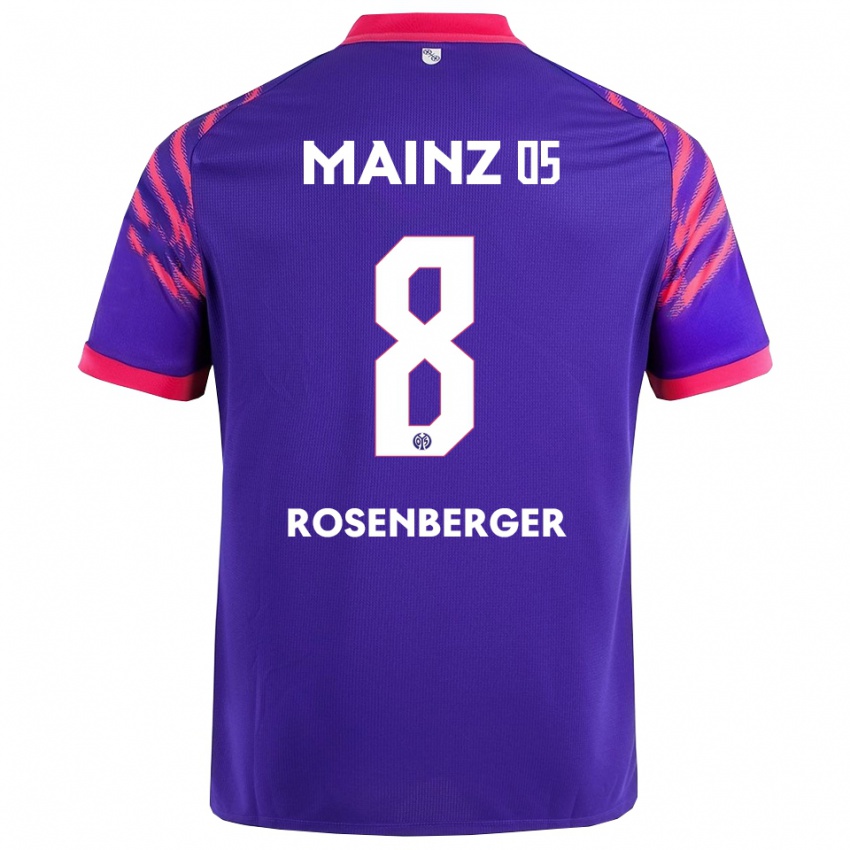 גברים Chris Rosenberger #8 נייבי ורוד הרחק ג'רזי 2025/26 חולצה קצרה