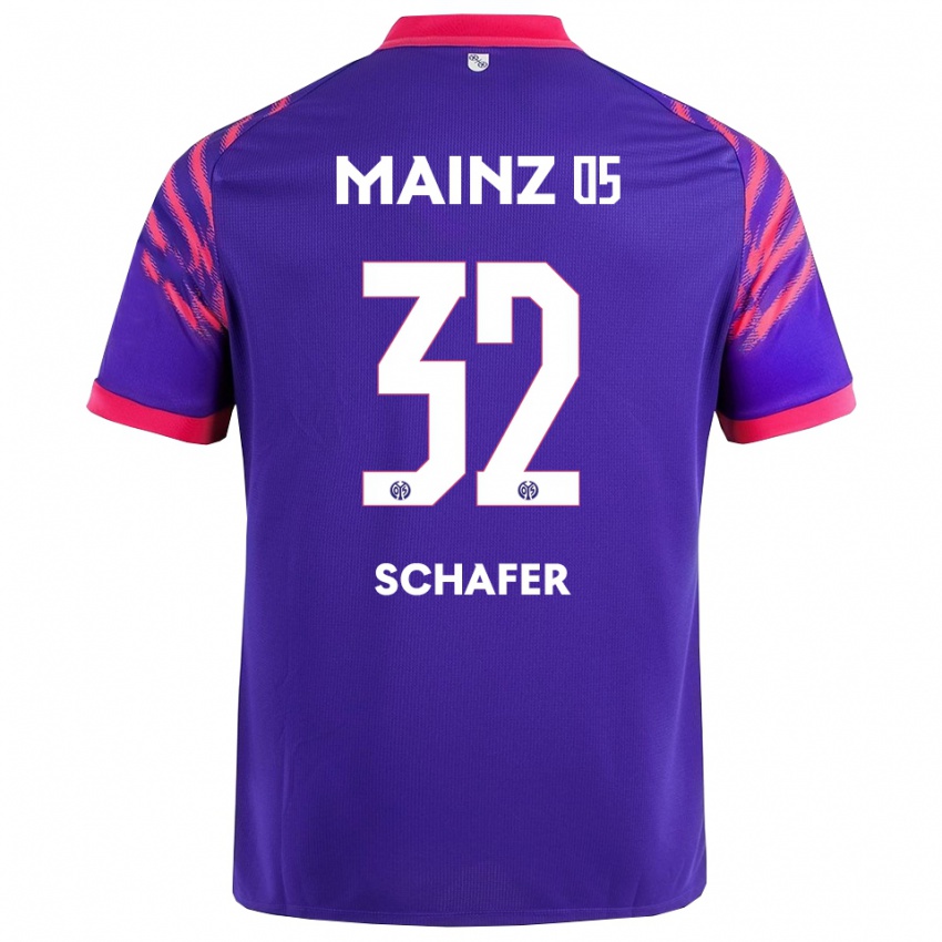 גברים Ann-Christin Schäfer #32 נייבי ורוד הרחק ג'רזי 2025/26 חולצה קצרה