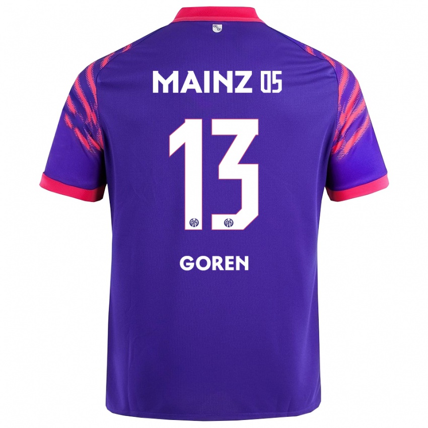 גברים Tamar Goren #13 נייבי ורוד הרחק ג'רזי 2025/26 חולצה קצרה