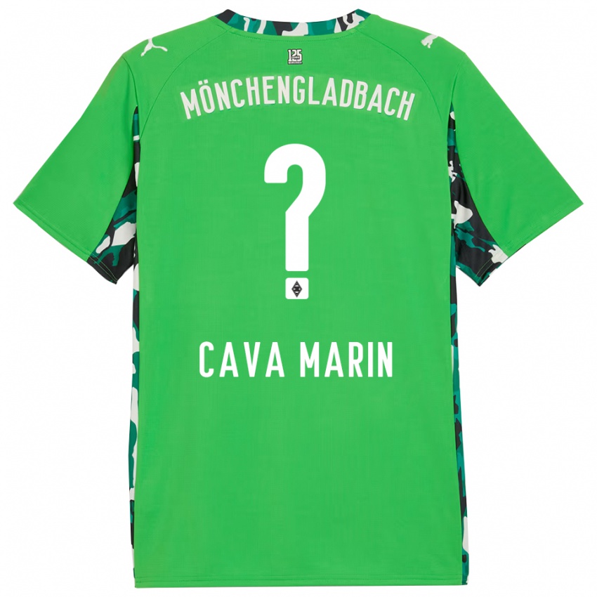 גברים Sofia Cava Marin #0 ירוק שחור הרחק ג'רזי 2025/26 חולצה קצרה