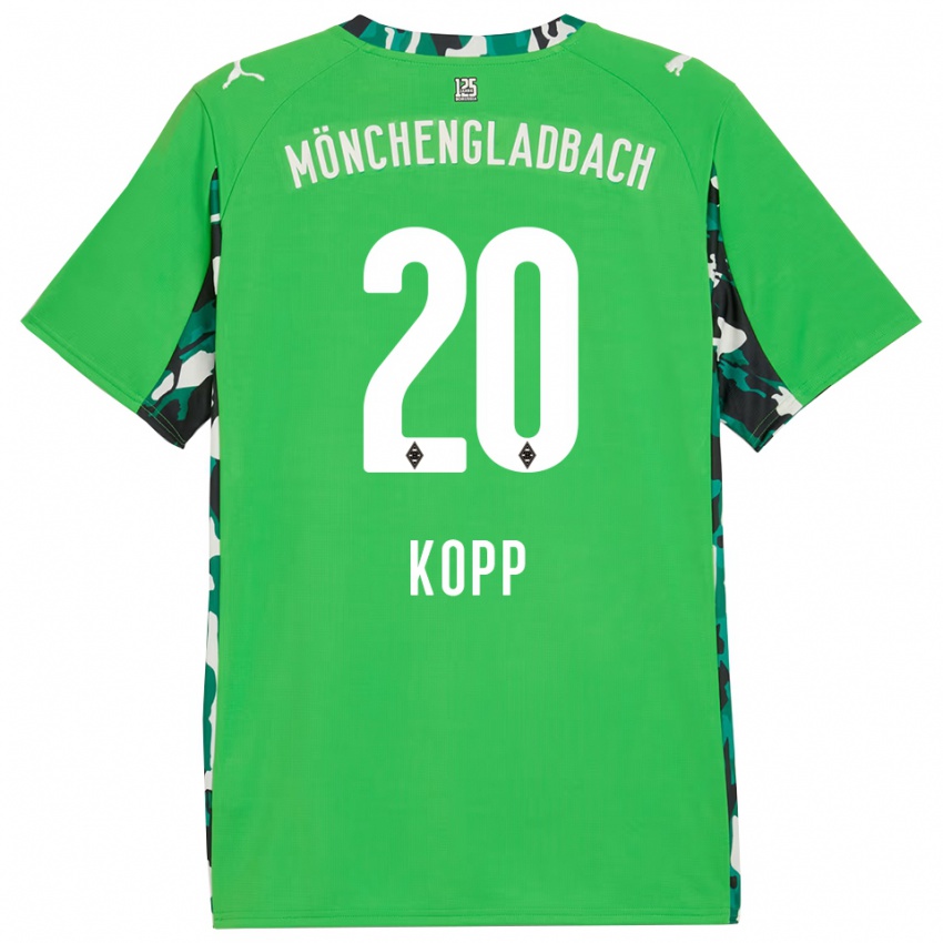 גברים Leonie Köpp #20 ירוק שחור הרחק ג'רזי 2025/26 חולצה קצרה