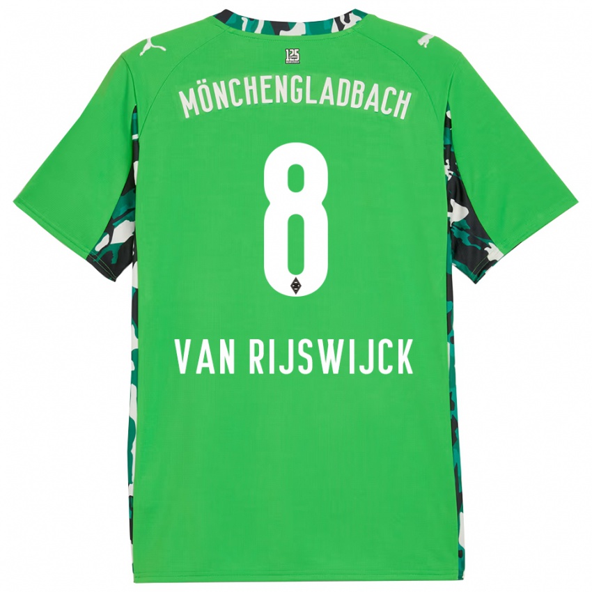 גברים Britt Van Rijswijck #8 ירוק שחור הרחק ג'רזי 2025/26 חולצה קצרה
