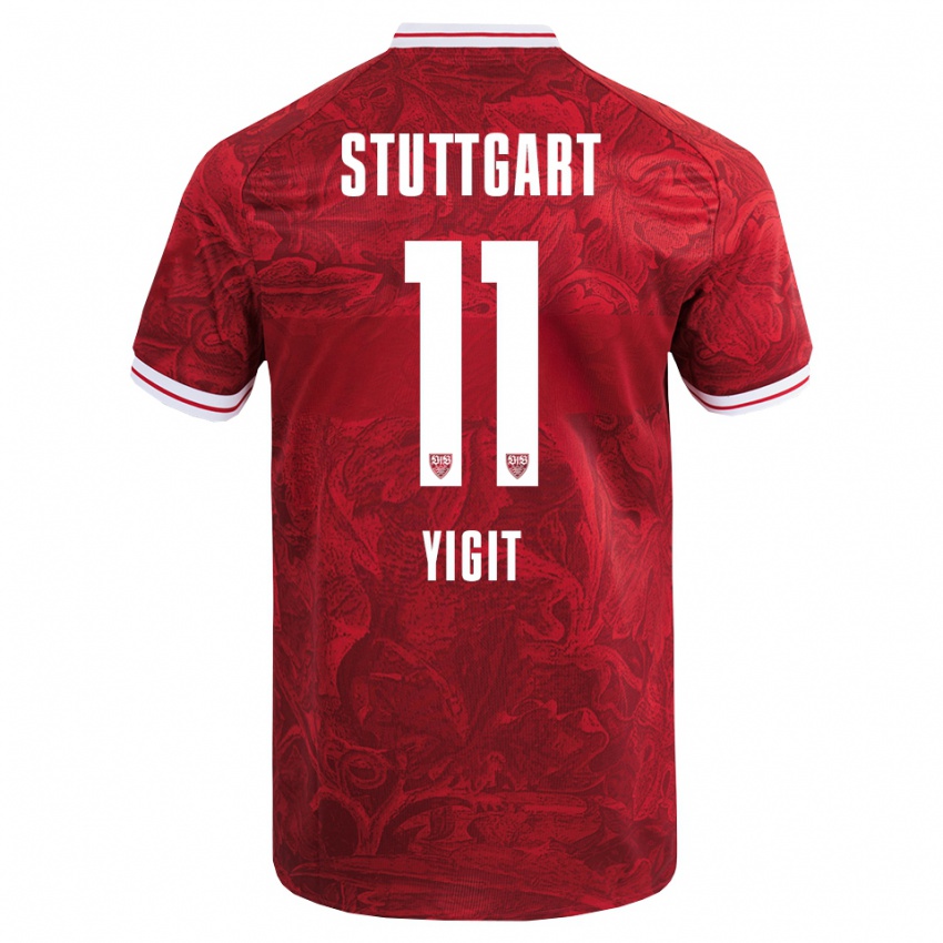 גברים Ertugrul Yigit #11 אדום שחור הרחק ג'רזי 2025/26 חולצה קצרה