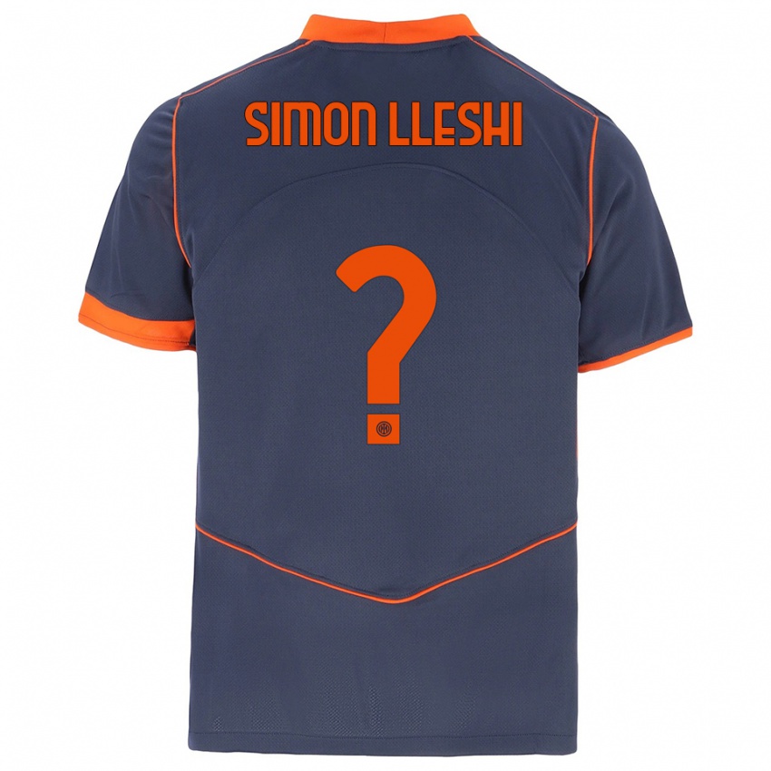 גברים סימון ללשי #0 אפור כתום ג'רזי קיט שלישי 2025/26 חולצה קצרה