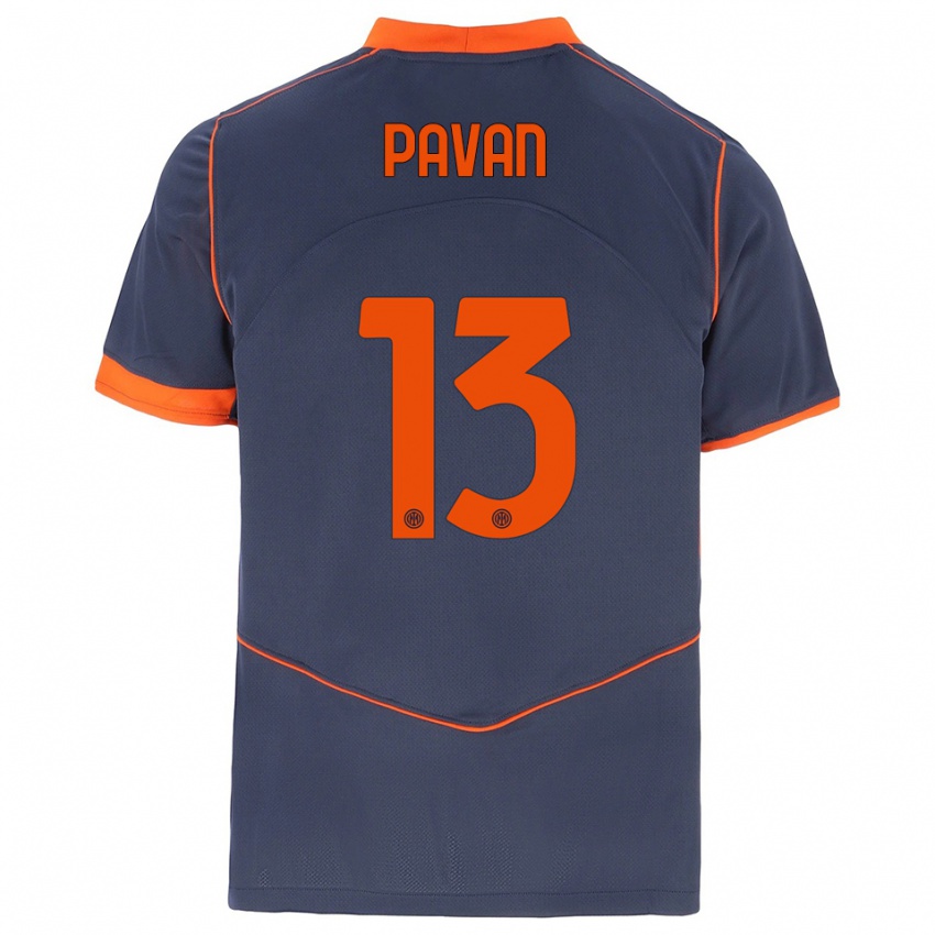 גברים Federico Pavan #13 אפור כתום ג'רזי קיט שלישי 2025/26 חולצה קצרה