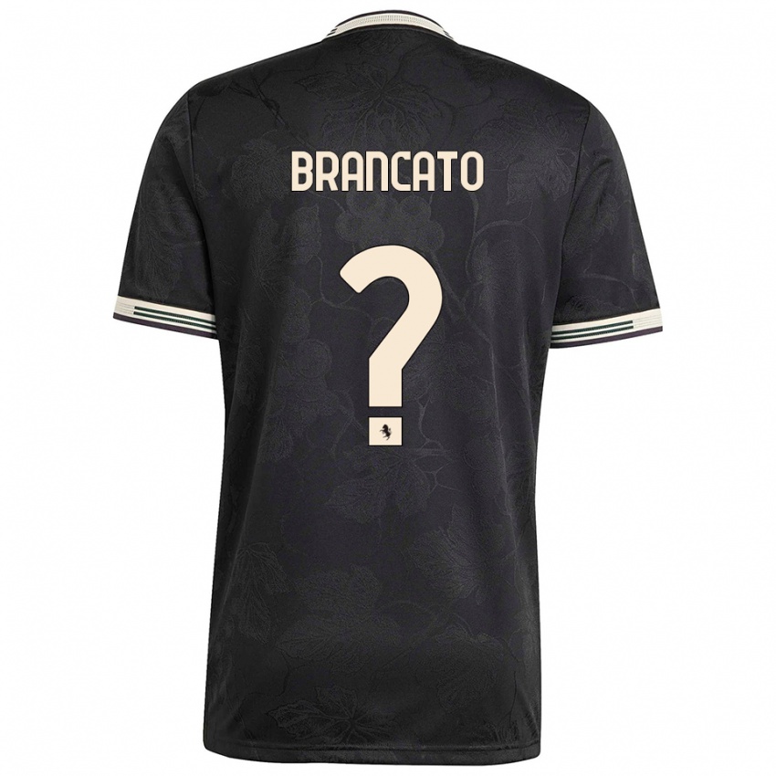 גברים Alessandro Brancato #0 שחור לבן ירוק ג'רזי קיט שלישי 2025/26 חולצה קצרה