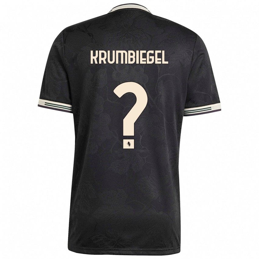 גברים פוליינה קרומביגל #0 שחור לבן ירוק ג'רזי קיט שלישי 2025/26 חולצה קצרה