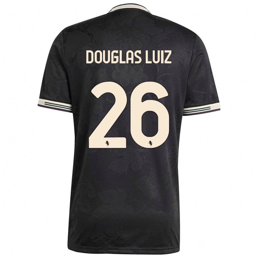 גברים דאגלס לואיז #26 שחור לבן ירוק ג'רזי קיט שלישי 2025/26 חולצה קצרה