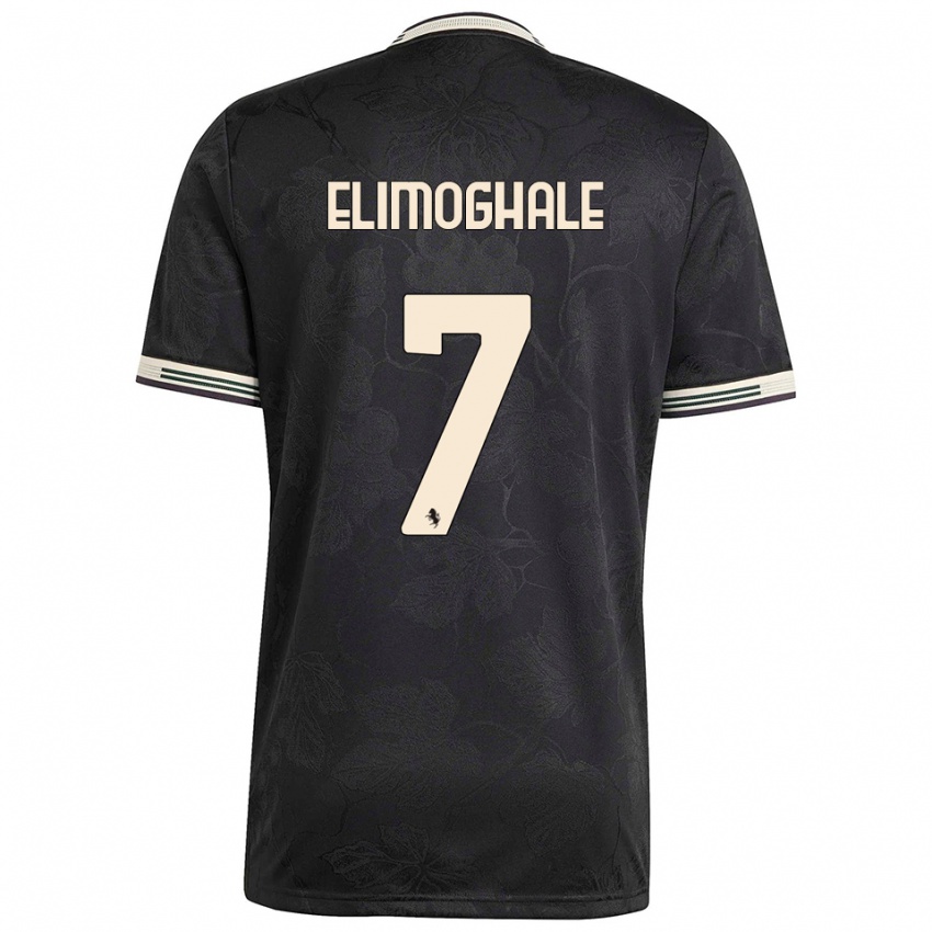 גברים הגורל אלימוג'ל #7 שחור לבן ירוק ג'רזי קיט שלישי 2025/26 חולצה קצרה