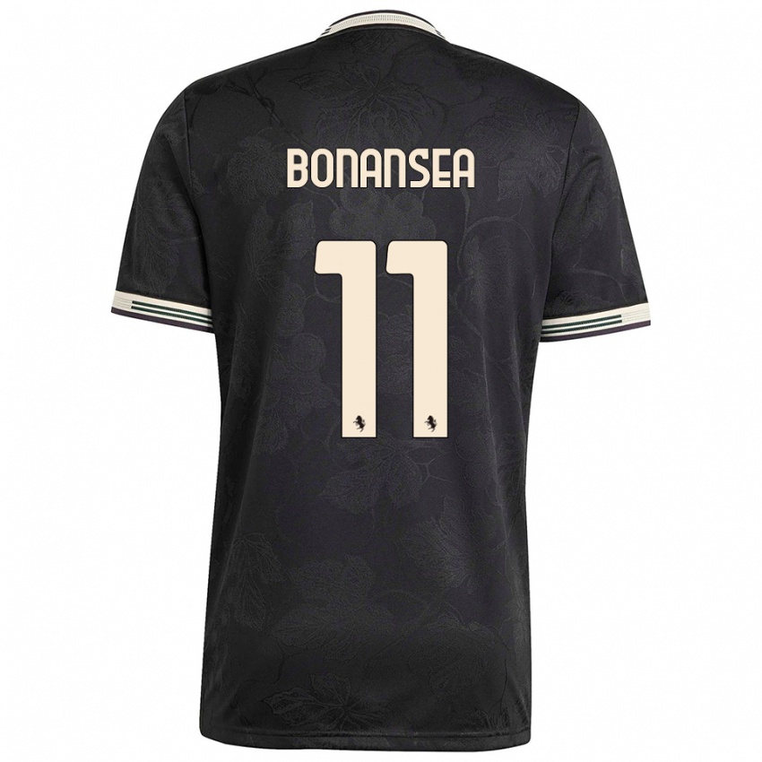 גברים ברברה בונאנסיאה #11 שחור לבן ירוק ג'רזי קיט שלישי 2025/26 חולצה קצרה