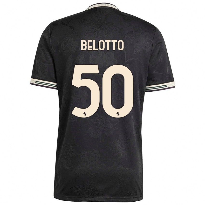 גברים סולדאד בלוטו #50 שחור לבן ירוק ג'רזי קיט שלישי 2025/26 חולצה קצרה