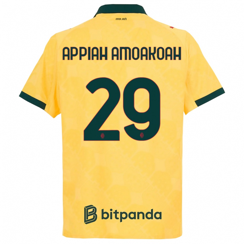 גברים Karen Appiah Amoakoah #29 צהוב שחור ג'רזי קיט שלישי 2025/26 חולצה קצרה