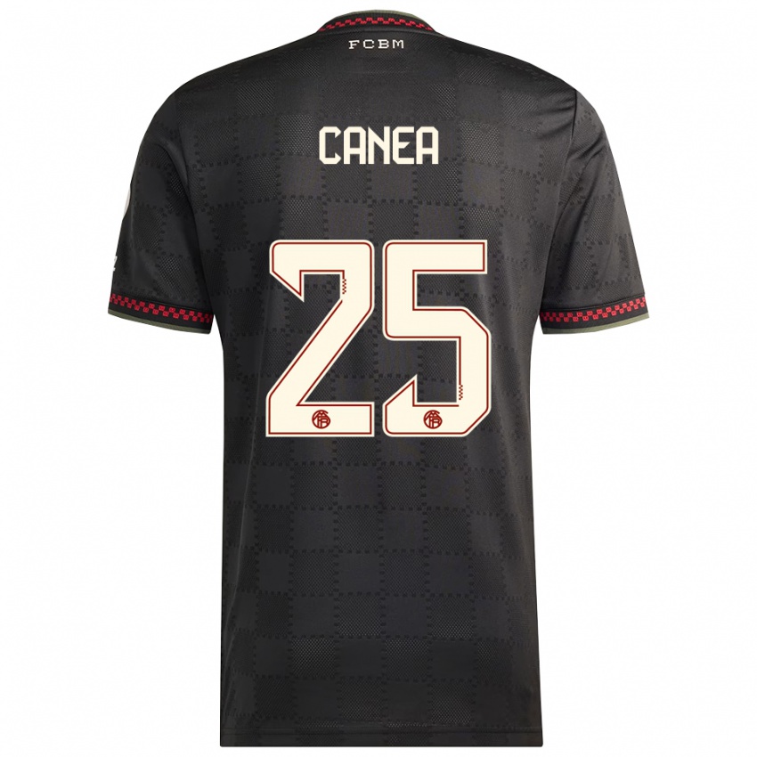 גברים נדיר Canea #25 שחור לבן ג'רזי קיט שלישי 2025/26 חולצה קצרה