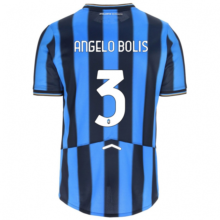 נשים Tommaso Angelo Bolis #3 תכלת שחור ג'רזי ביתית 2025/26 חולצה קצרה
