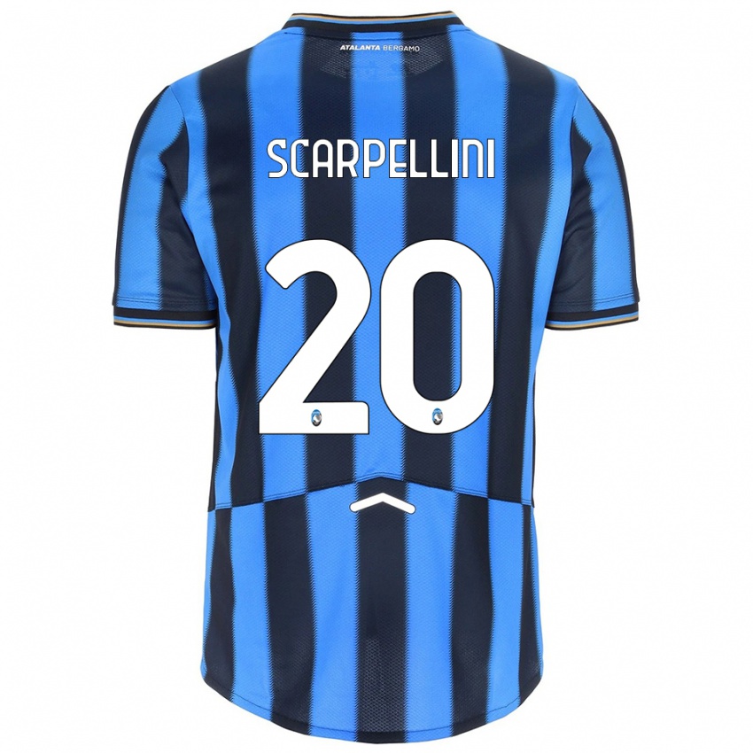 נשים אנדריאה סקרפליני #20 תכלת שחור ג'רזי ביתית 2025/26 חולצה קצרה