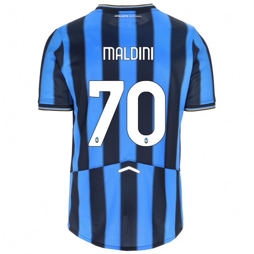 נשים דניאל מלדיני #70 תכלת שחור ג'רזי ביתית 2025/26 חולצה קצרה