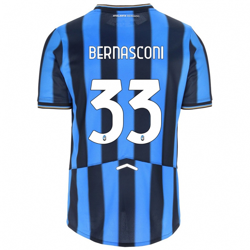 נשים Lorenzo Bernasconi #33 תכלת שחור ג'רזי ביתית 2025/26 חולצה קצרה