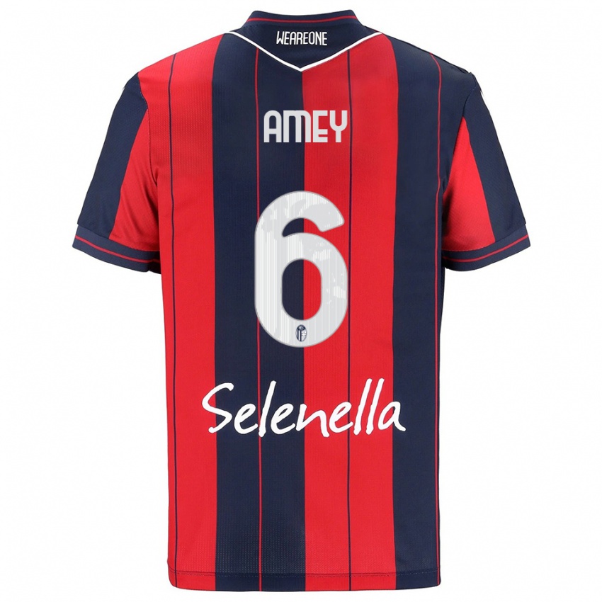 נשים וויזדום אמיי #6 אדום נייבי ג'רזי ביתית 2025/26 חולצה קצרה