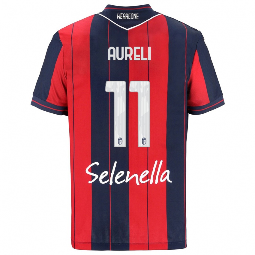 נשים ואלריו אורלי #11 אדום נייבי ג'רזי ביתית 2025/26 חולצה קצרה