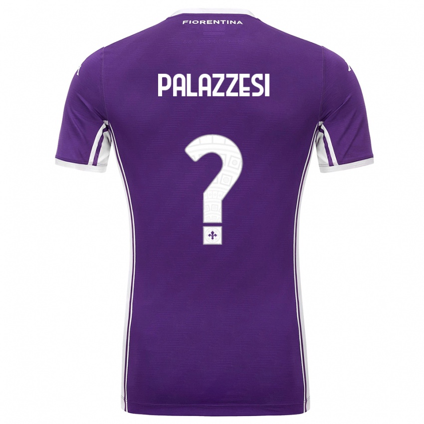 נשים יורי פאלאזזי #0 סגול לבן ג'רזי ביתית 2025/26 חולצה קצרה