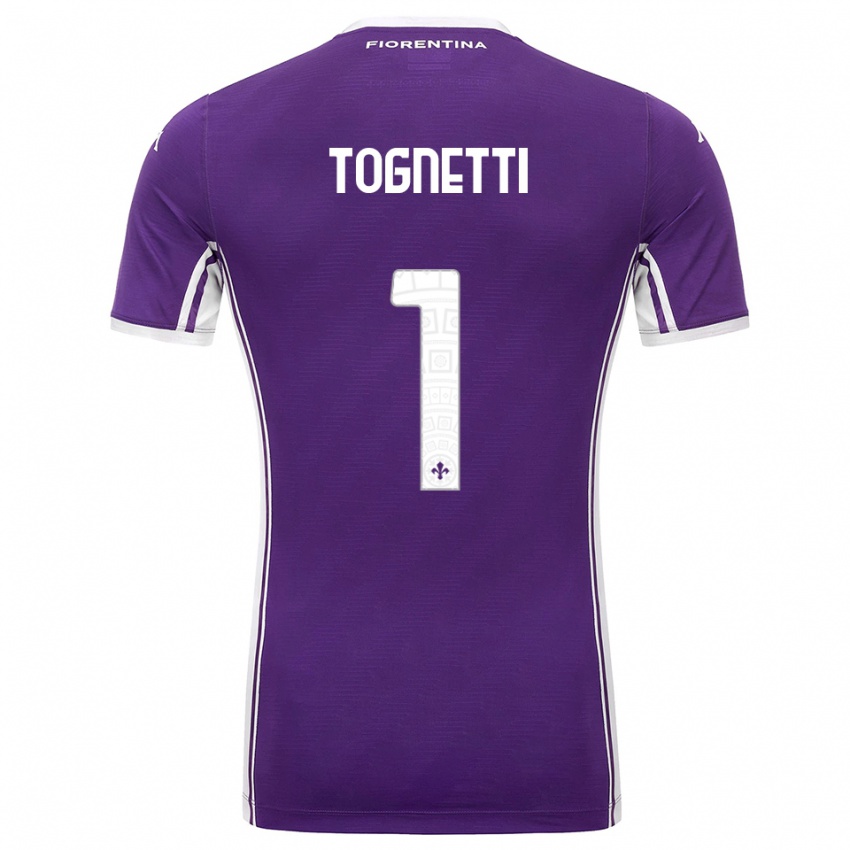 נשים Laerte Tognetti #1 סגול לבן ג'רזי ביתית 2025/26 חולצה קצרה