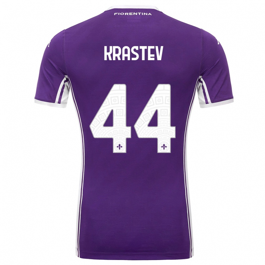 נשים דימו קראסטב #44 סגול לבן ג'רזי ביתית 2025/26 חולצה קצרה