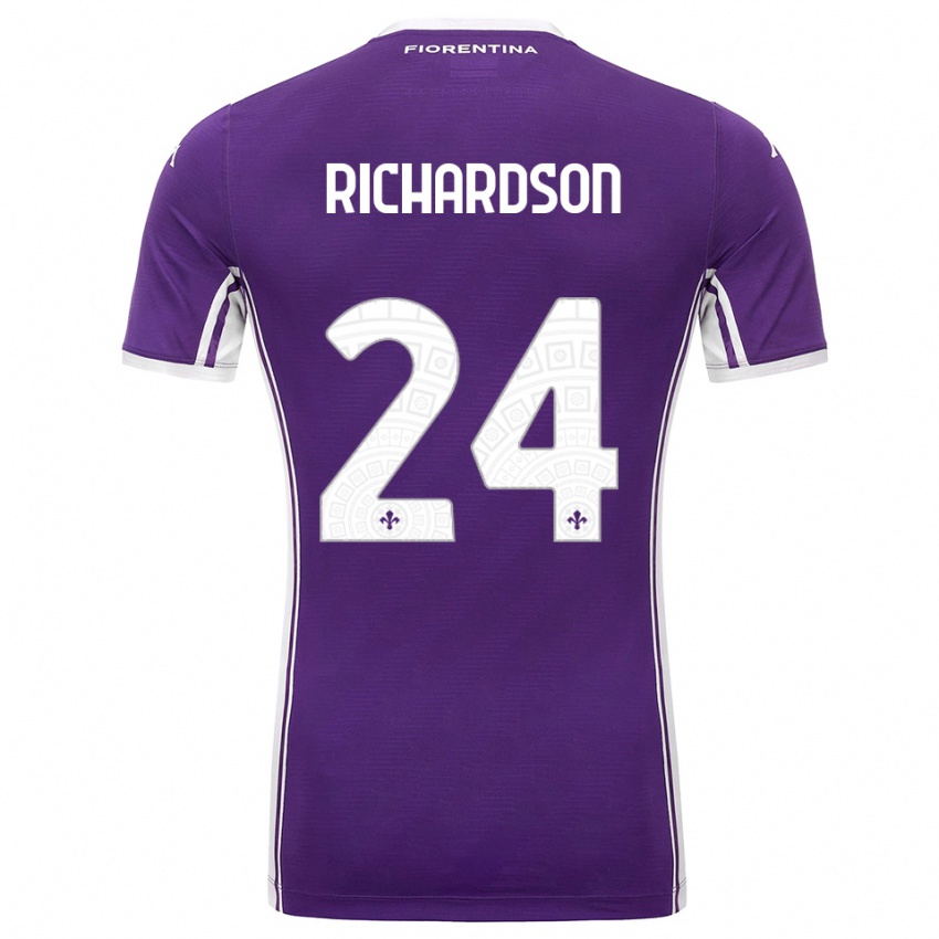 נשים אמיר ריצ'רדסון #24 סגול לבן ג'רזי ביתית 2025/26 חולצה קצרה