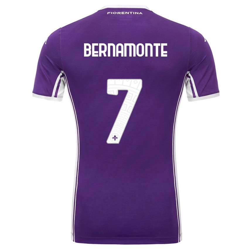 נשים Lorenzo Bernamonte #7 סגול לבן ג'רזי ביתית 2025/26 חולצה קצרה