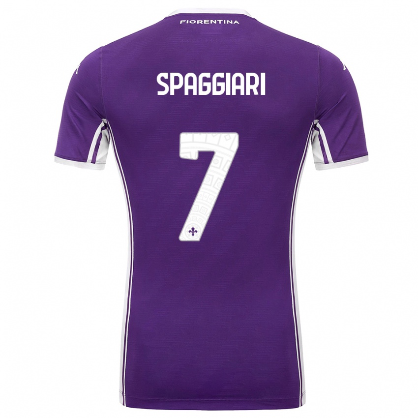 נשים ריקרדו ספגיארי #7 סגול לבן ג'רזי ביתית 2025/26 חולצה קצרה