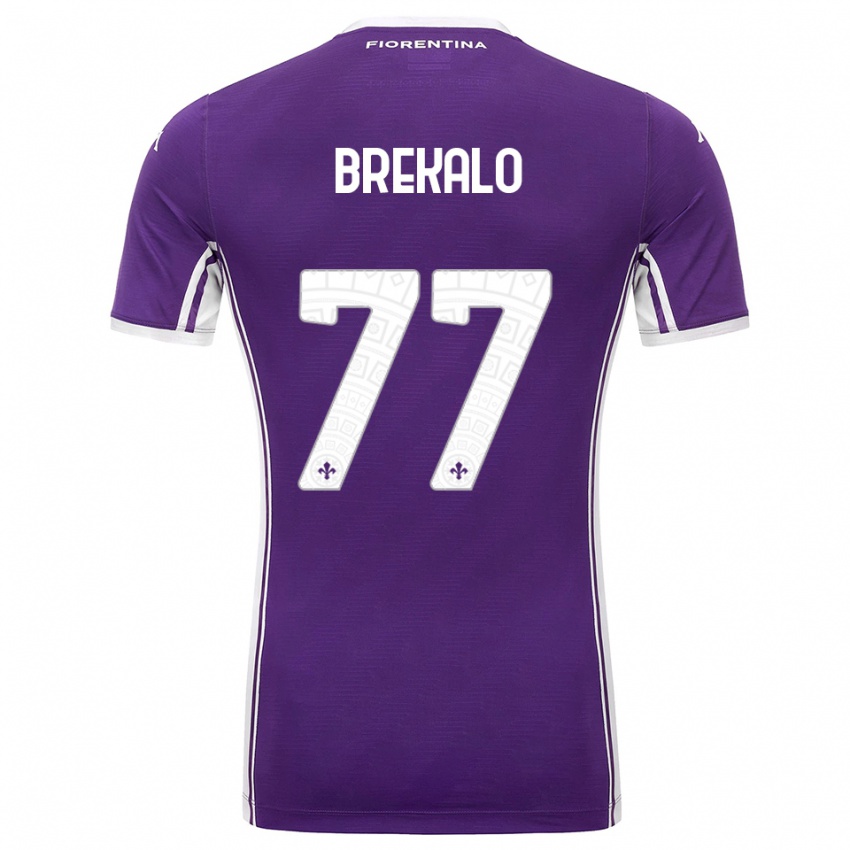 נשים יוסיפ ברקאלו #77 סגול לבן ג'רזי ביתית 2025/26 חולצה קצרה