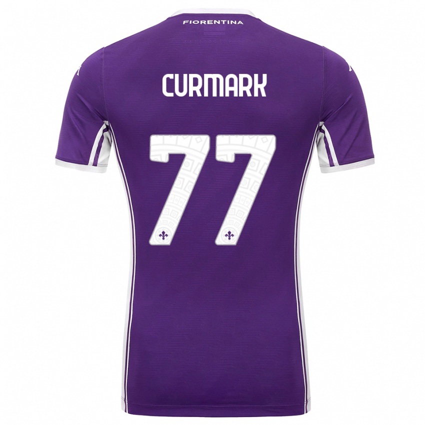 נשים Filippa Curmark #77 סגול לבן ג'רזי ביתית 2025/26 חולצה קצרה