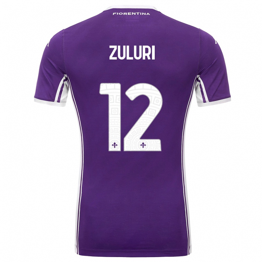 נשים אתנה זולורי #12 סגול לבן ג'רזי ביתית 2025/26 חולצה קצרה