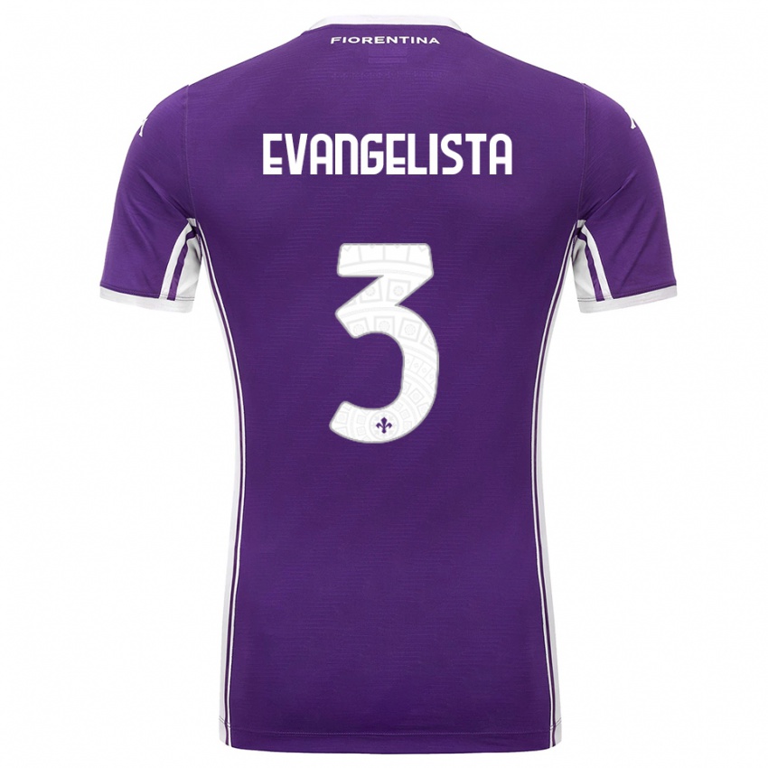 נשים קרלו אוונגליסטה #3 סגול לבן ג'רזי ביתית 2025/26 חולצה קצרה