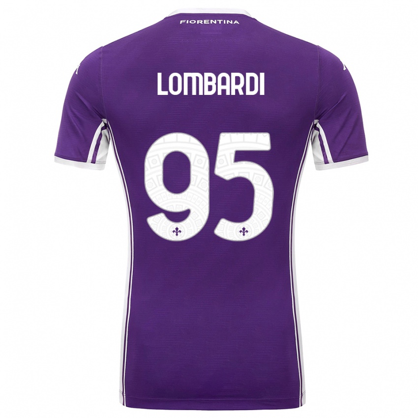 נשים אמה לומברדי #95 סגול לבן ג'רזי ביתית 2025/26 חולצה קצרה