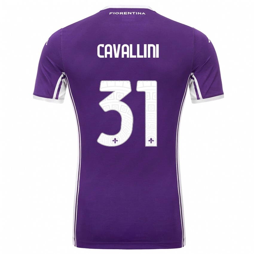 נשים Aurora Cavallini #31 סגול לבן ג'רזי ביתית 2025/26 חולצה קצרה