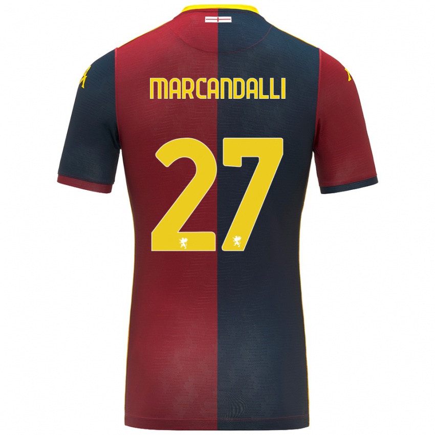 נשים אלסנדרו מרקנדלי #27 אדום כחול מלכותי ג'רזי ביתית 2025/26 חולצה קצרה