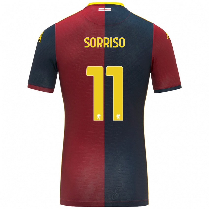 נשים Sorriso #11 אדום כחול מלכותי ג'רזי ביתית 2025/26 חולצה קצרה