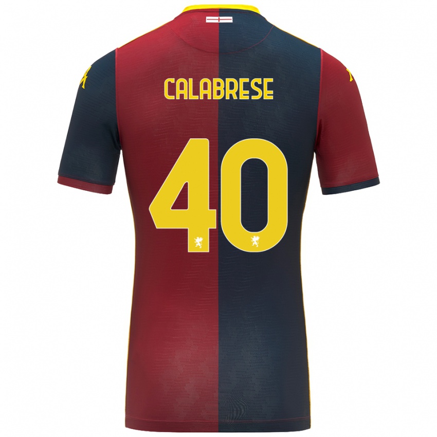 נשים Filippo Calabrese #40 אדום כחול מלכותי ג'רזי ביתית 2025/26 חולצה קצרה