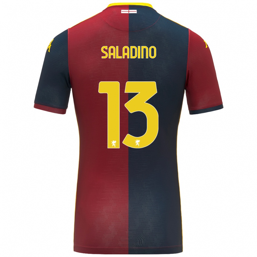 נשים Luca Saladino #13 אדום כחול מלכותי ג'רזי ביתית 2025/26 חולצה קצרה