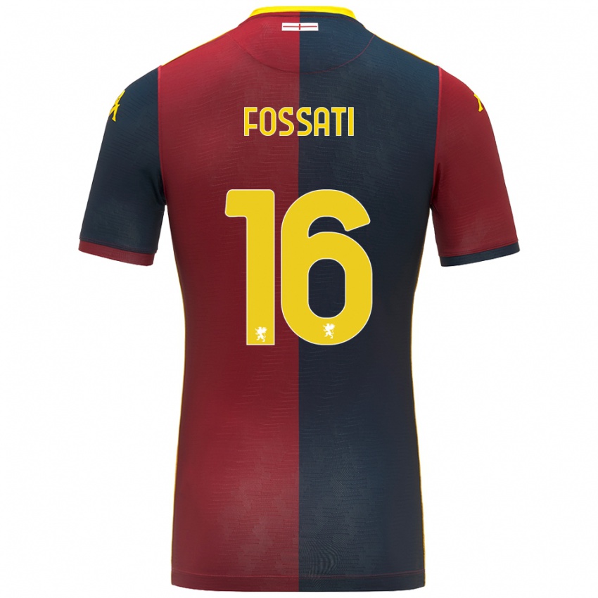 נשים Daniel Fossati #16 אדום כחול מלכותי ג'רזי ביתית 2025/26 חולצה קצרה