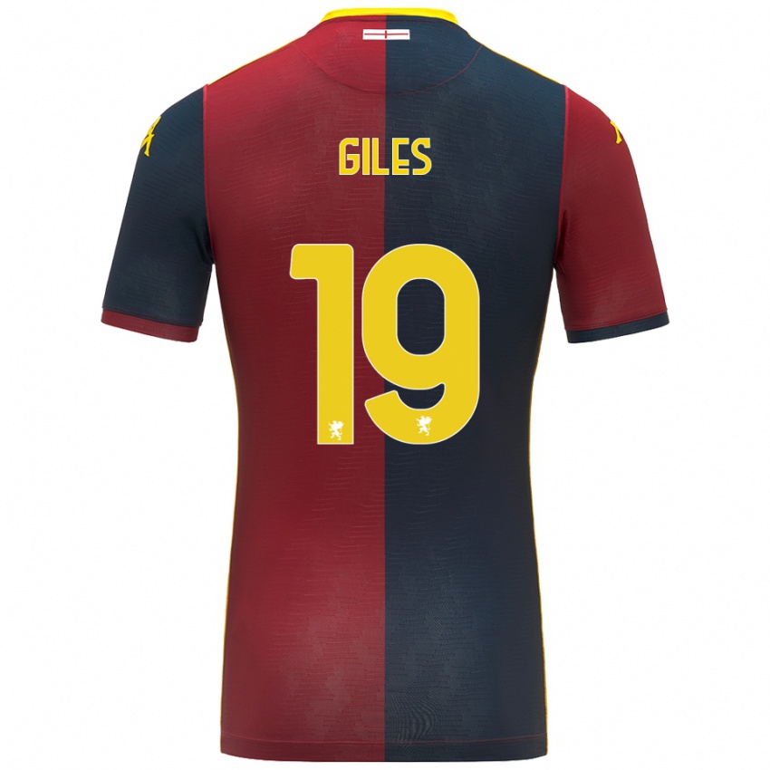 נשים Heidi Giles #19 אדום כחול מלכותי ג'רזי ביתית 2025/26 חולצה קצרה