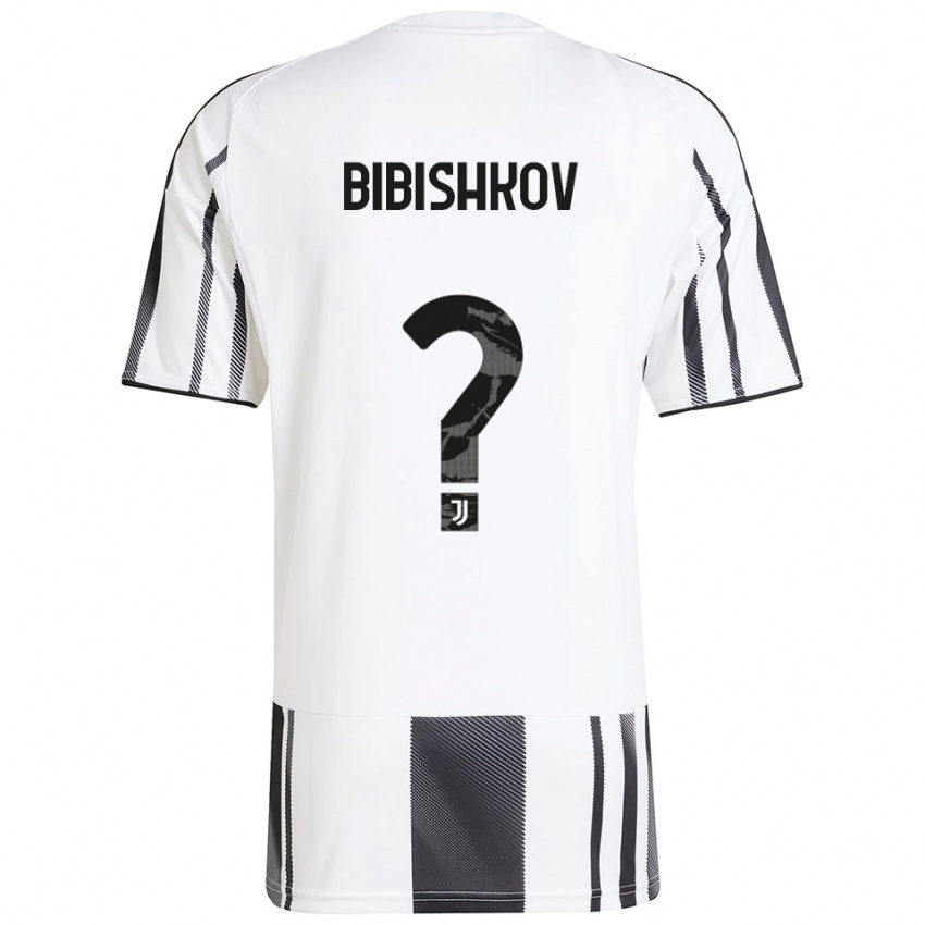 נשים Marsel Bibishkov #0 לבן שחור ג'רזי ביתית 2025/26 חולצה קצרה